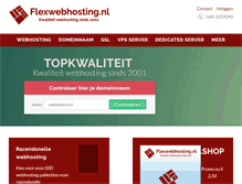 Tablet Screenshot of flexwebhosting.nl